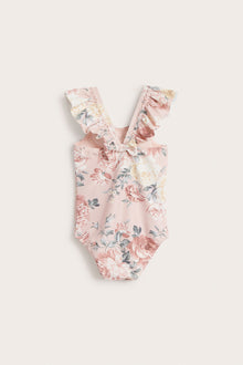 Baby & kids' pink floral swimsuit