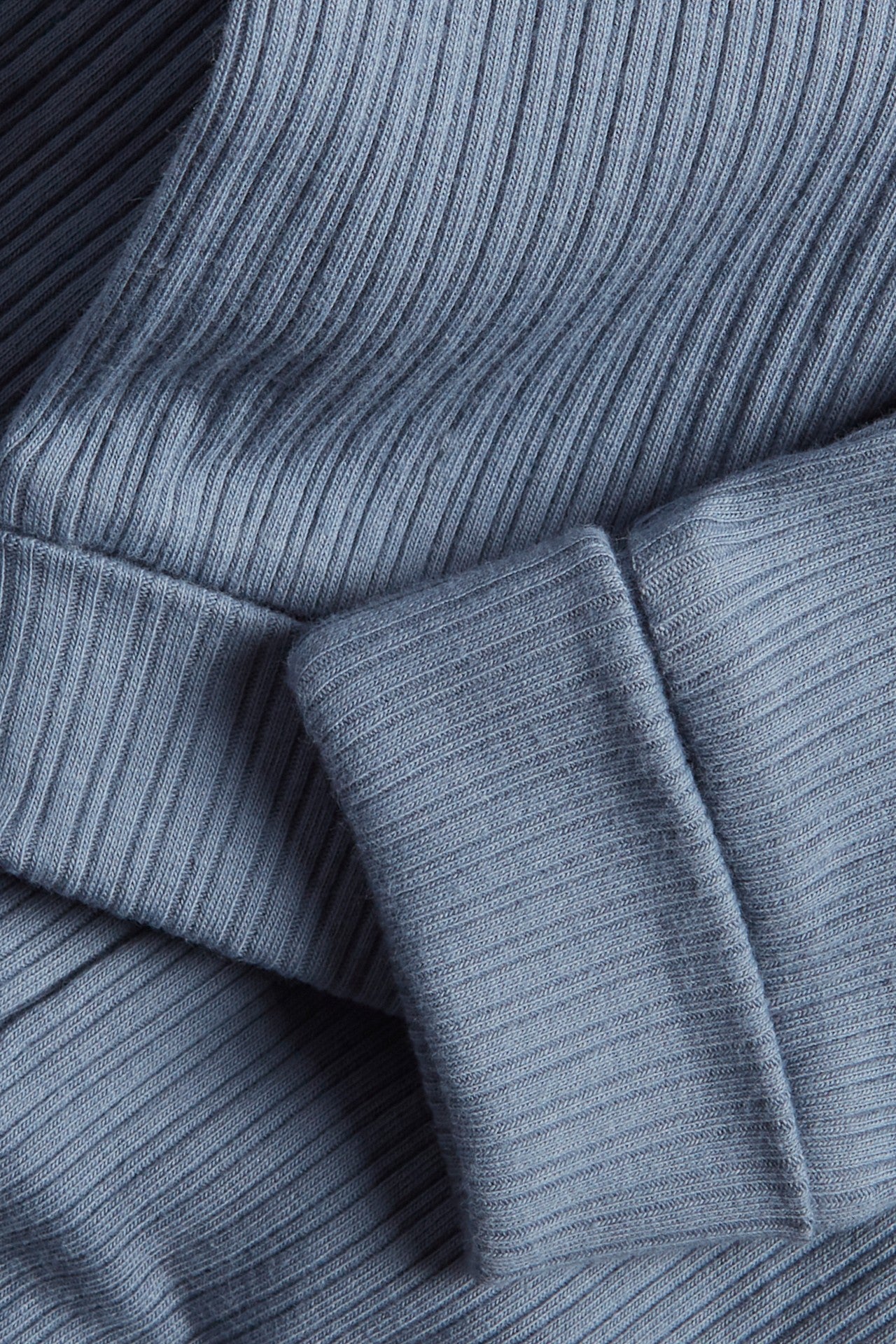 Baby blue ribbed leggings