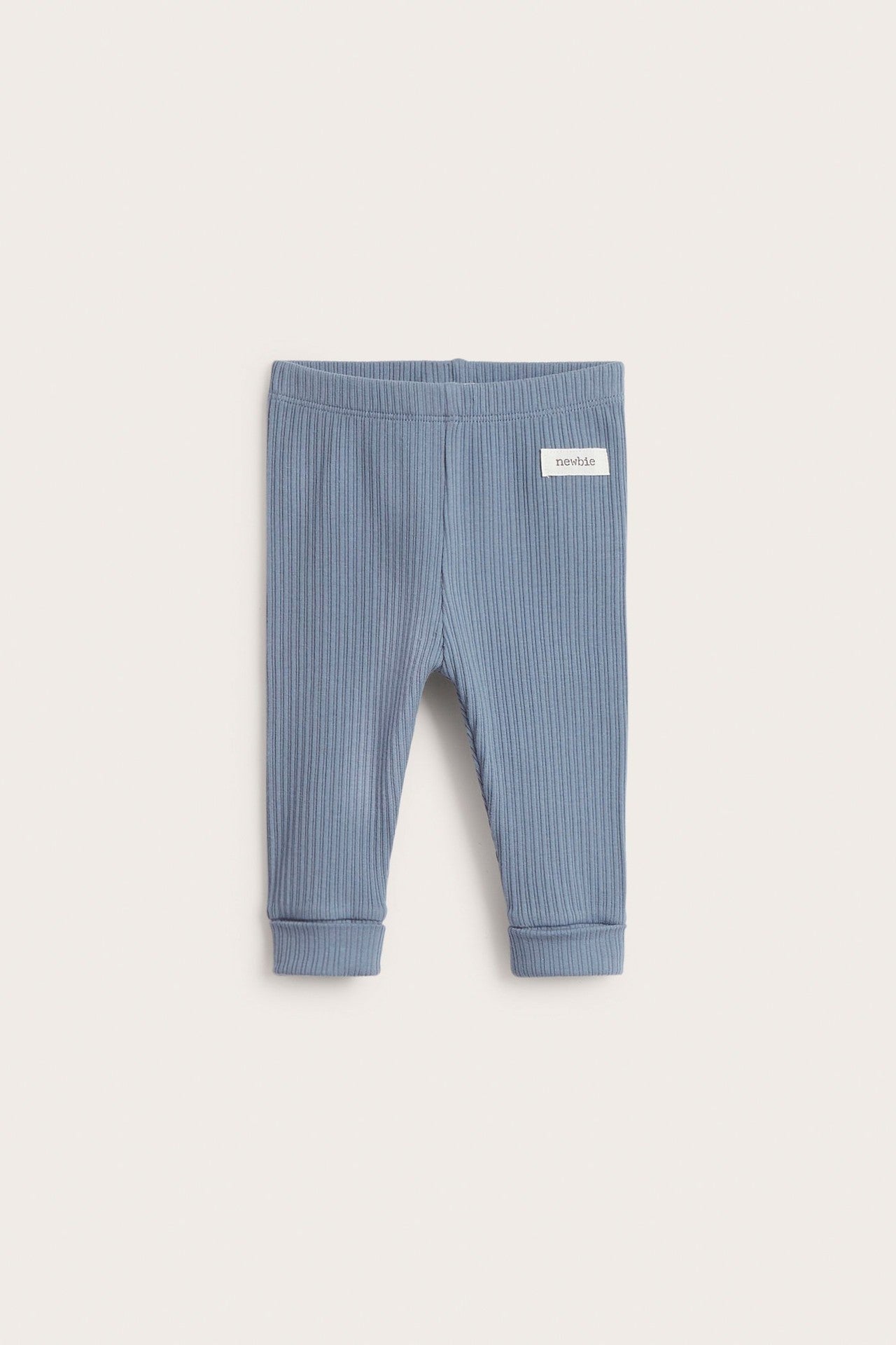 Baby blue ribbed leggings