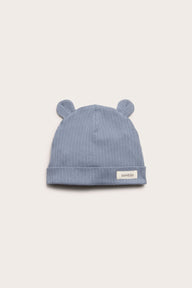 Baby blue ribbed hat