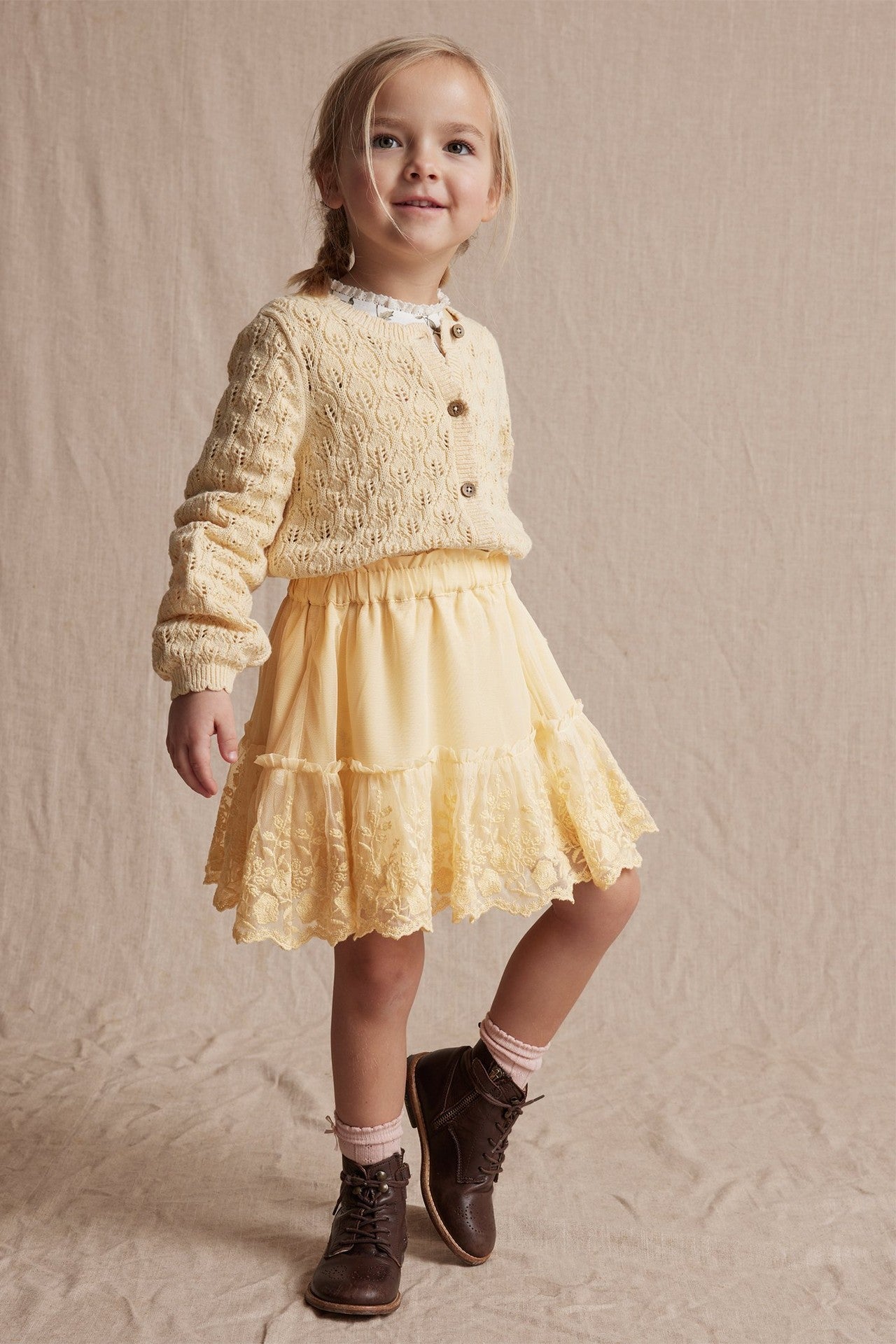 Baby & kids' yellow mesh skirt