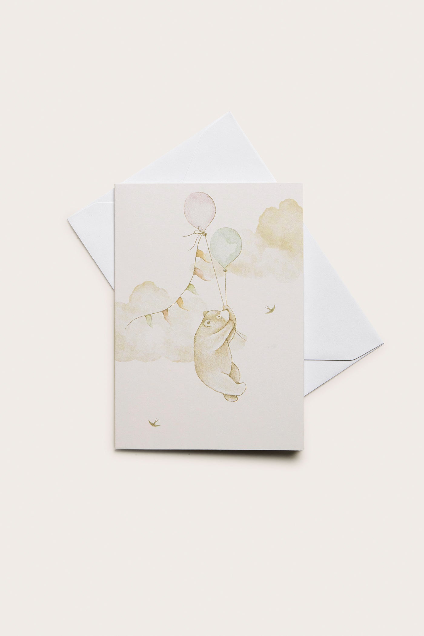 Gift card teddy bear & balloons