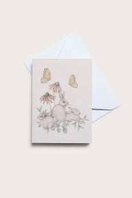 Gift card bunnies & butterflies