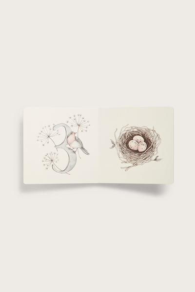 White animal and forest book