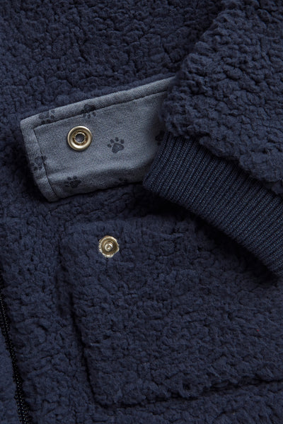 Baby & kids' blue pile jacket