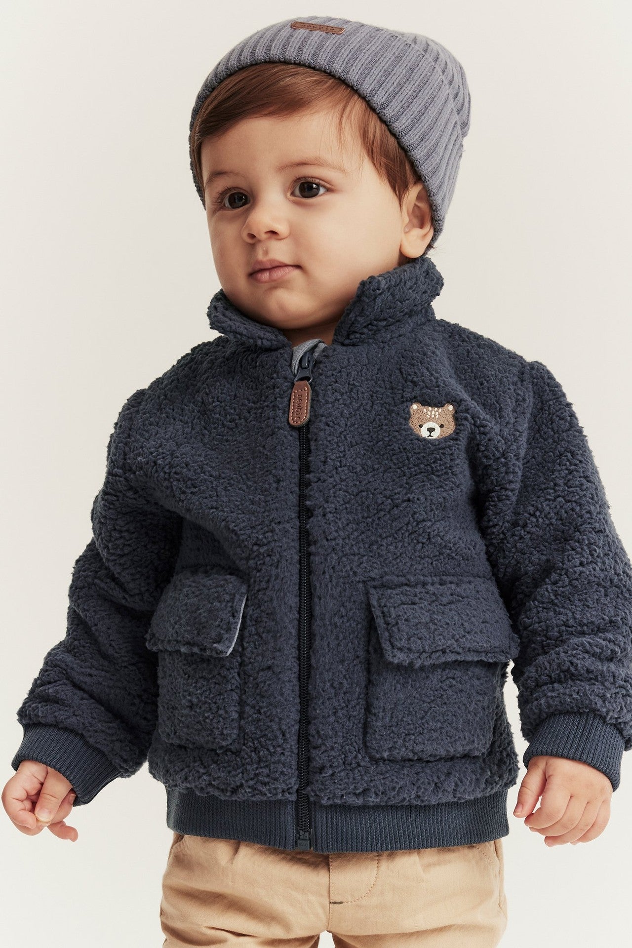 Baby & kids' blue pile jacket
