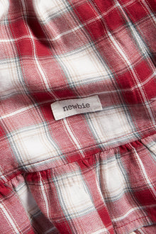 Kids' red checked apron