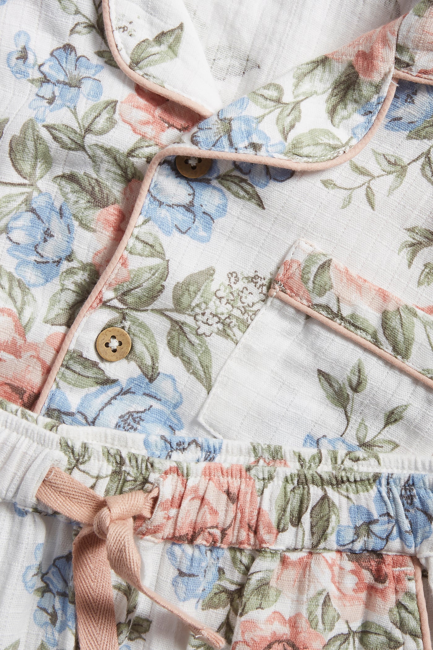 Baby & kids' white floral pajamas