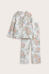 Baby & kids' white floral pajamas