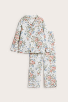 Baby & kids' white floral pajamas