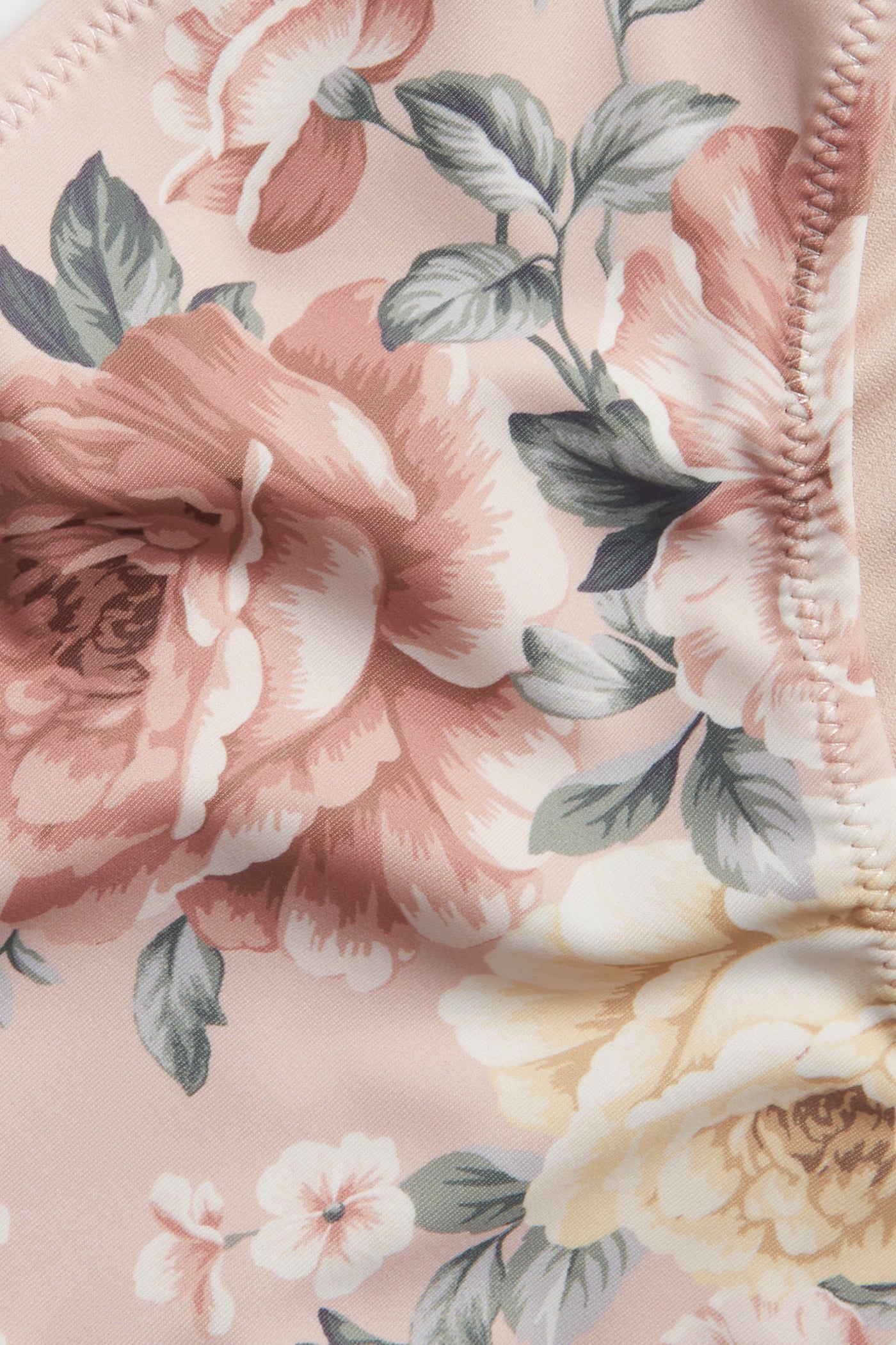 Women's pink floral bikini briefs