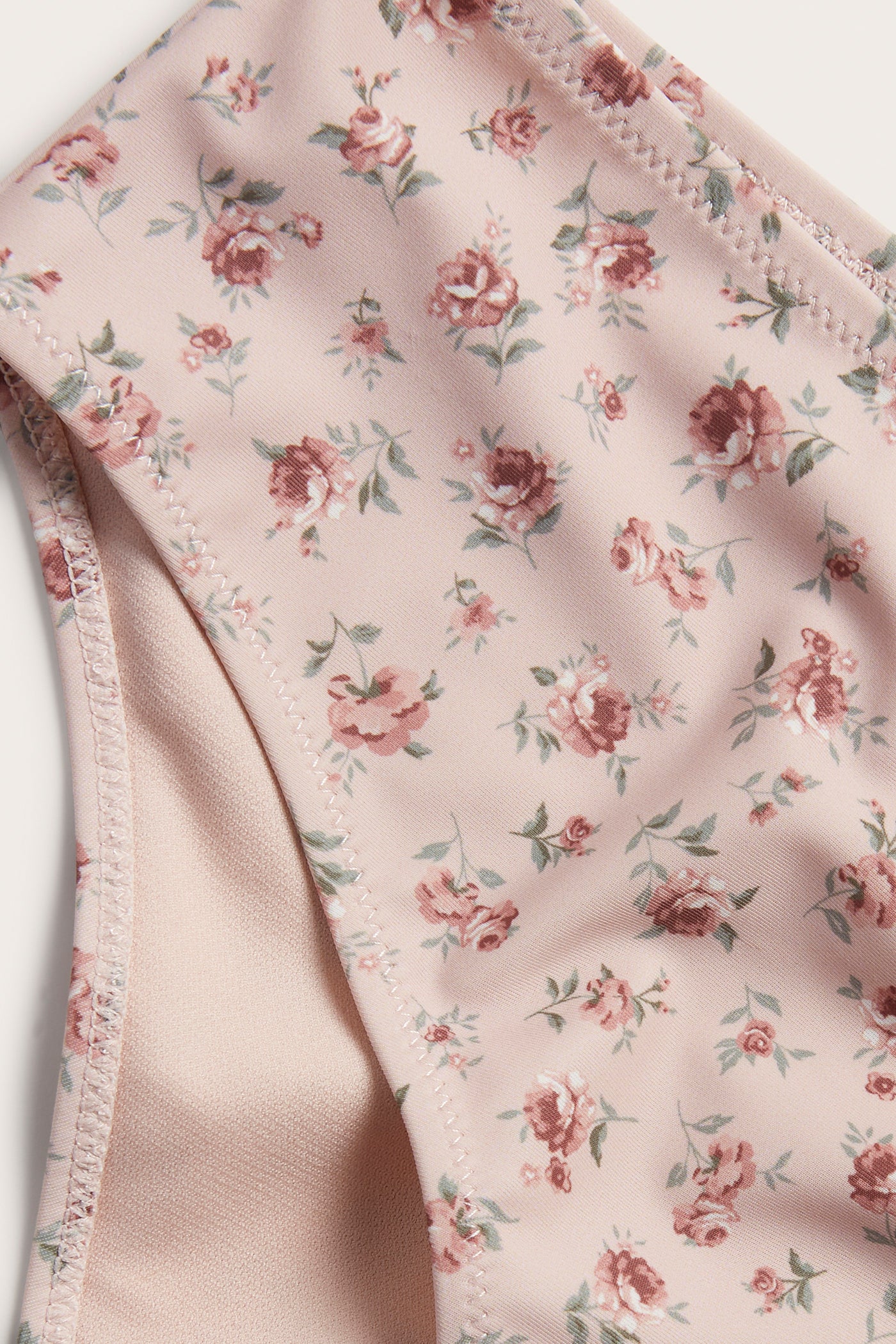 Women's pink floral bikini briefs