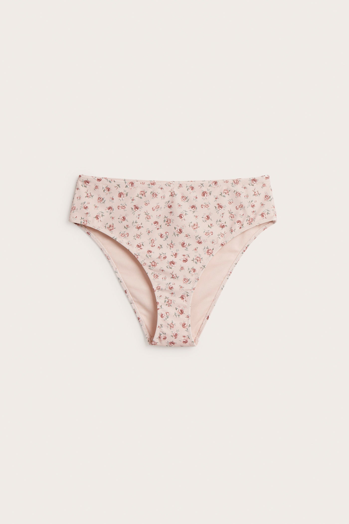 Women's pink floral bikini briefs