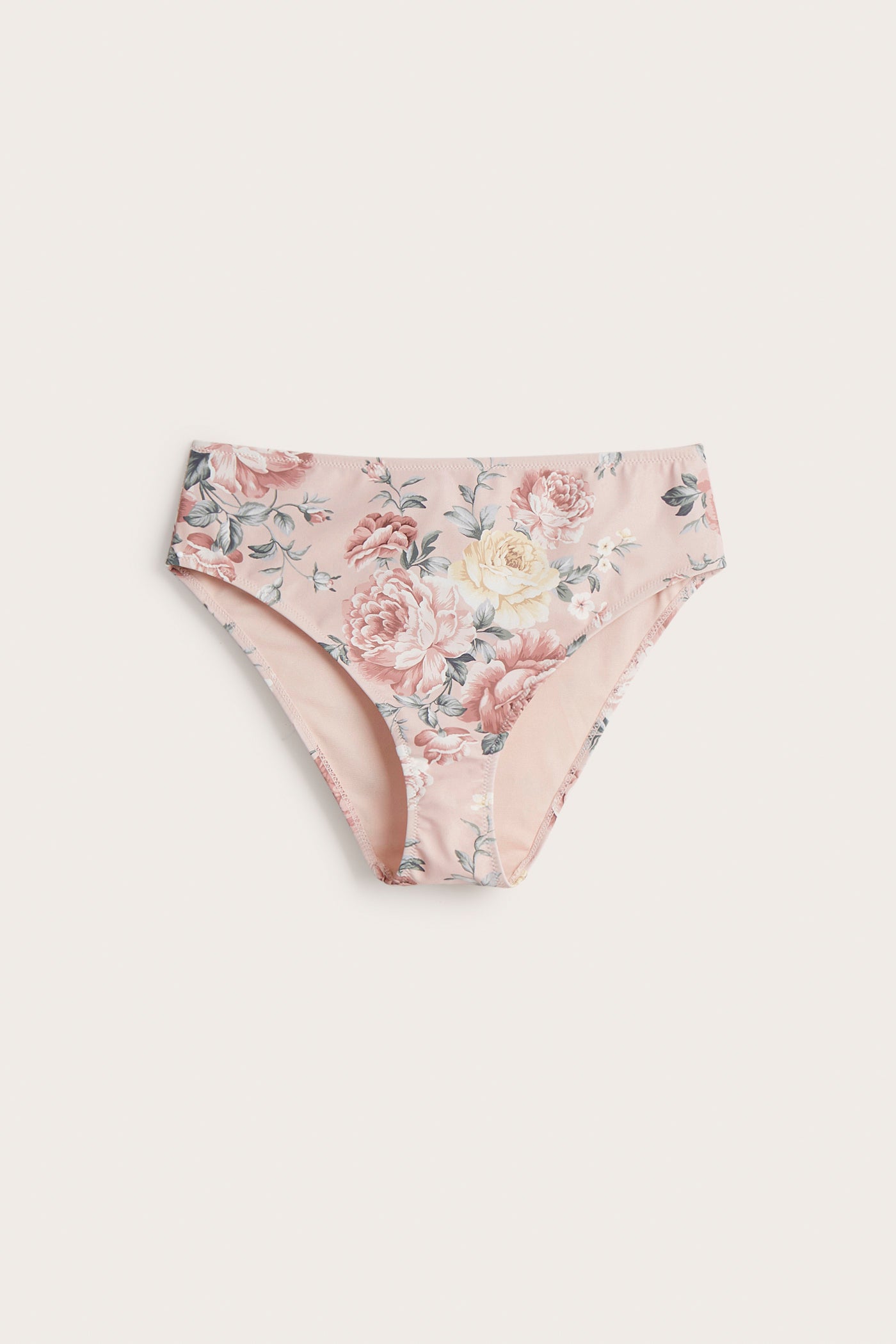 Women's pink floral bikini briefs