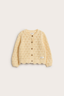 Baby yellow knitted cardigan