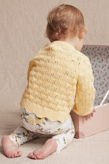 Baby yellow knitted cardigan