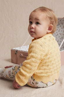 Baby yellow knitted cardigan