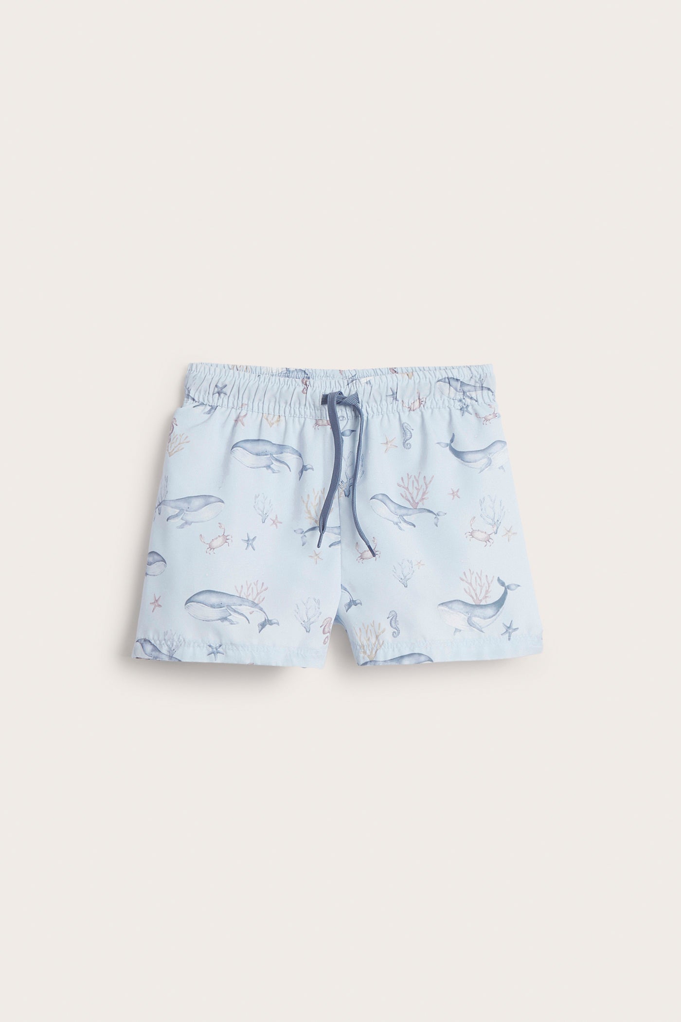 Kids' blue whale swimming trunks