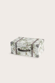 Green jungle patterned cardboard bag