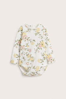Baby white floral bodysuit