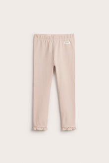 Kids' light pink basic leggings