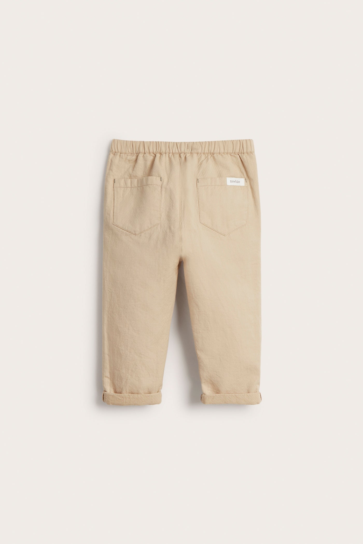 Baby beige woven trousers