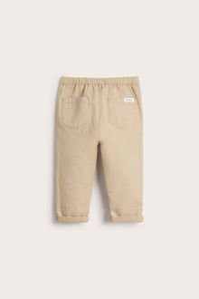 Baby beige woven trousers