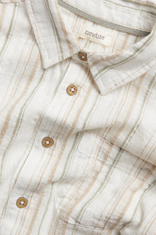 Kids' white striped shirt