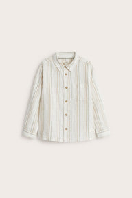 Kids' white striped shirt