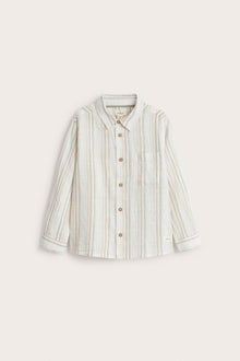 Kids' white striped shirt