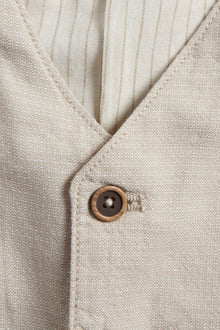 Kids' beige button down vest