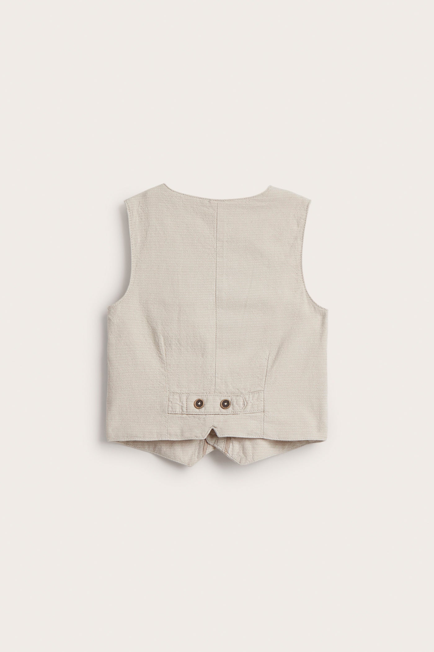 Kids' beige button down vest