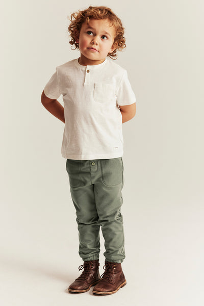 Kids' green joggers
