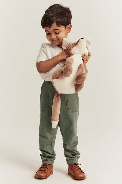 Kids' green joggers