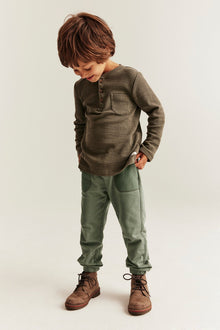 Kids' green joggers