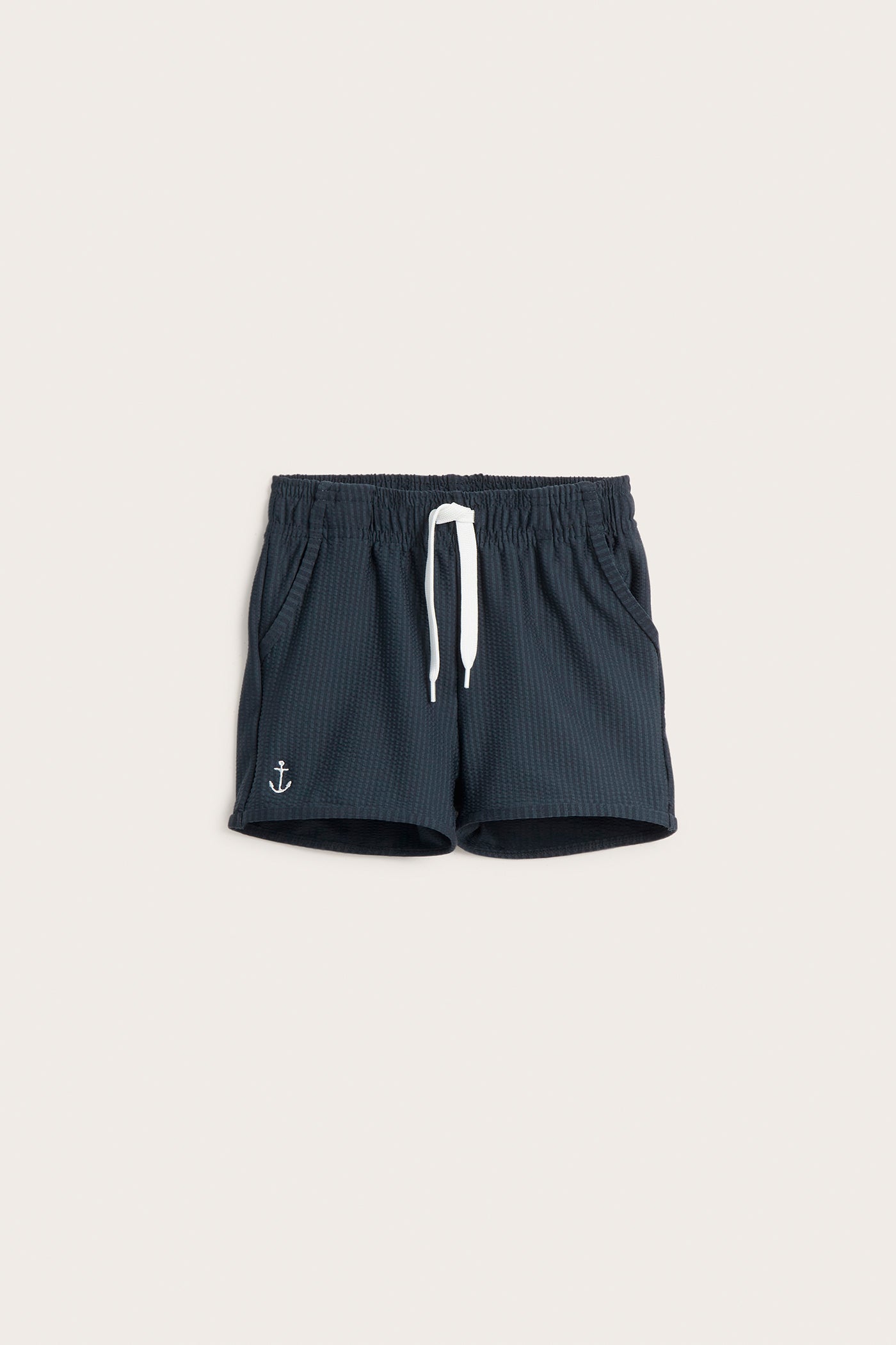 Kids' blue anchor swim shorts