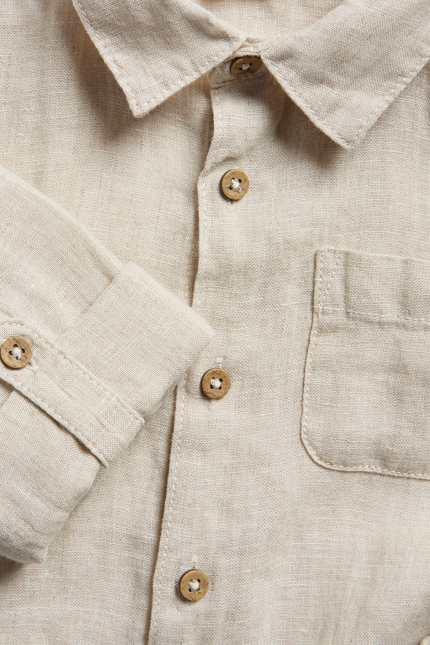 Kids' beige linen shirt