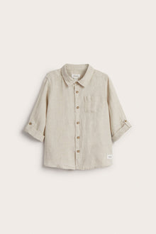 Kids' beige linen shirt