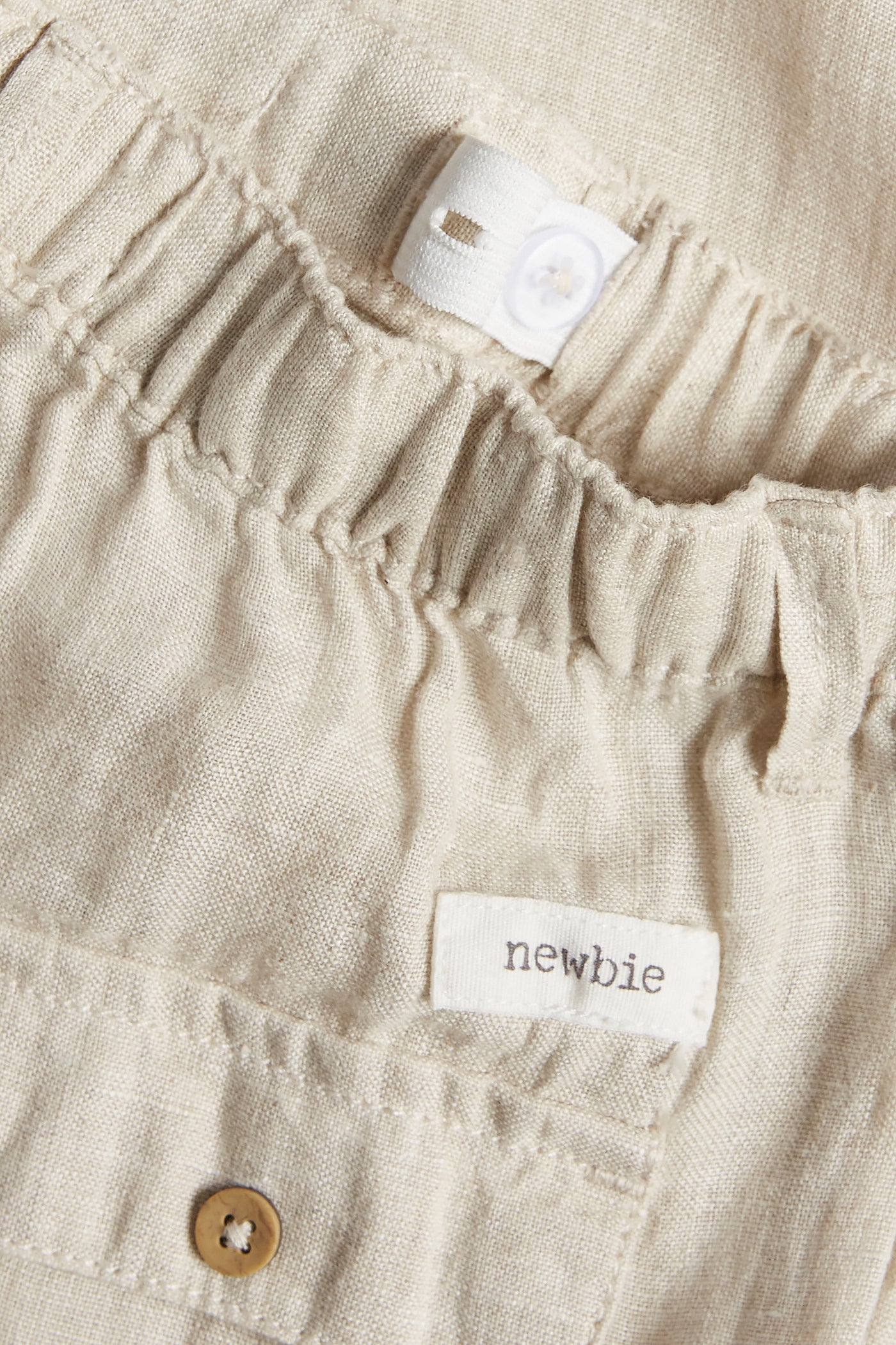 Kids' beige linen trousers