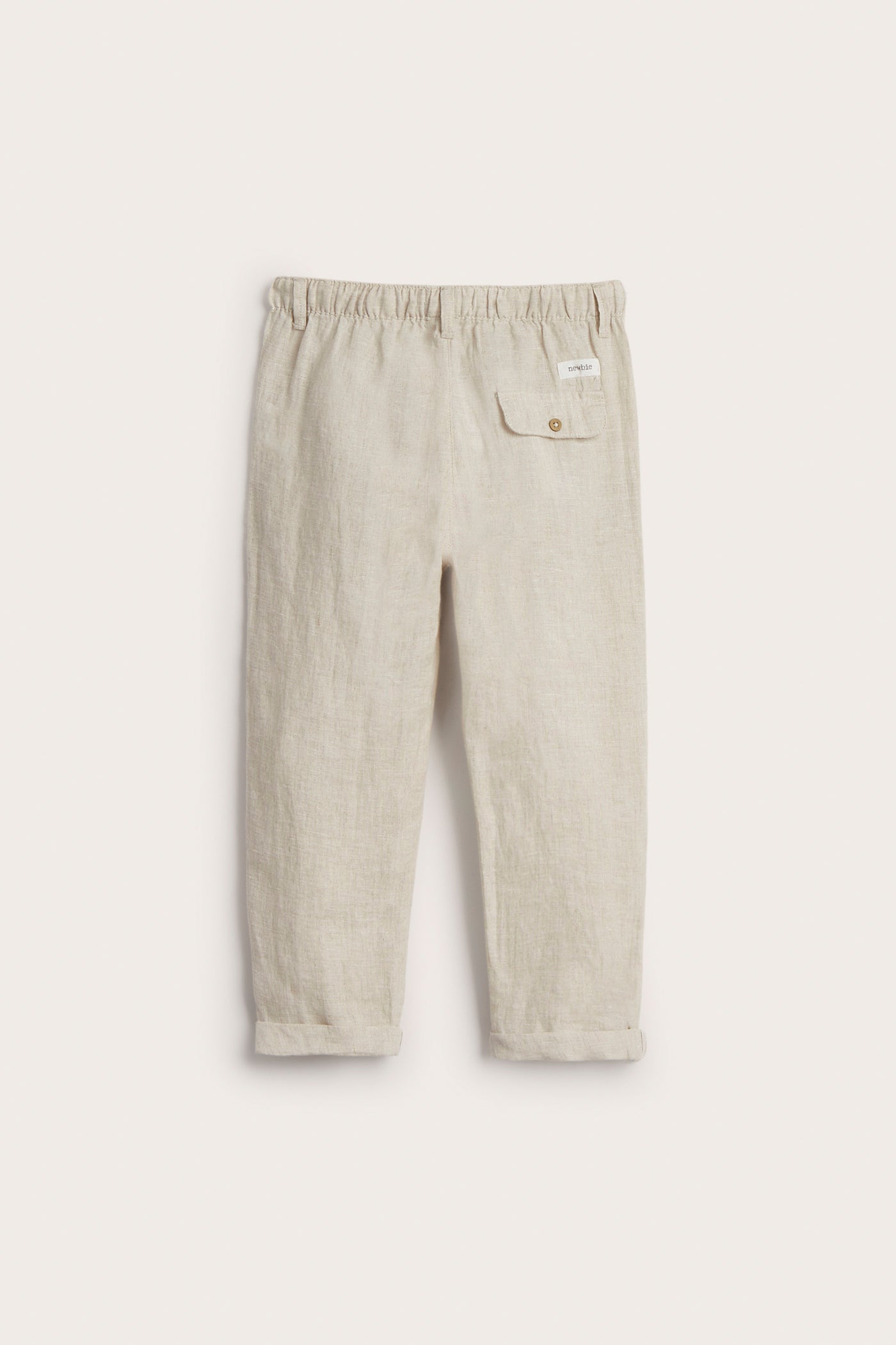 Kids' beige linen trousers
