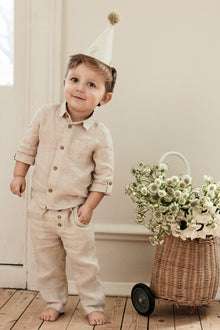 Baby beige linen shirt