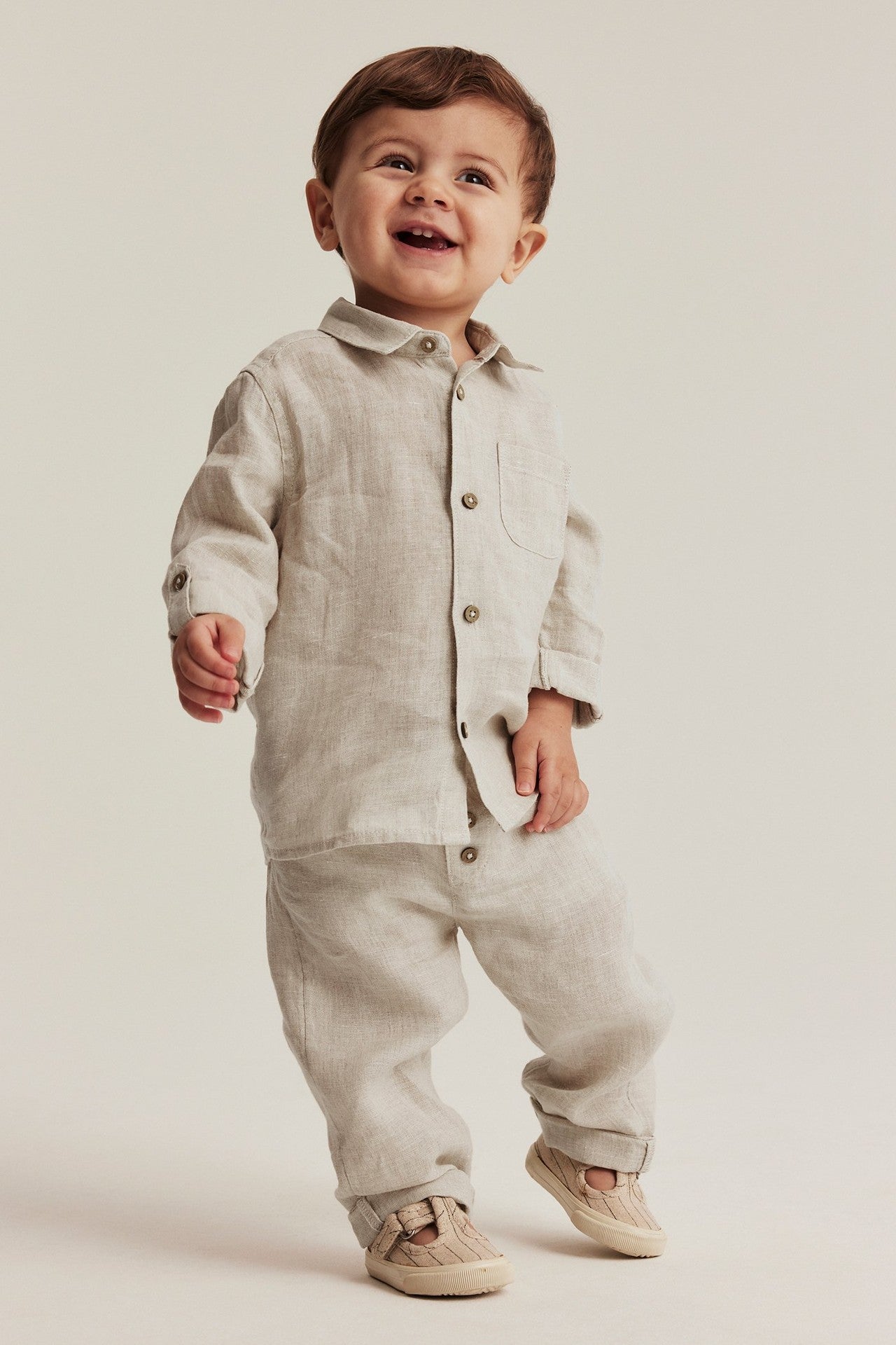 Baby beige linen shirt