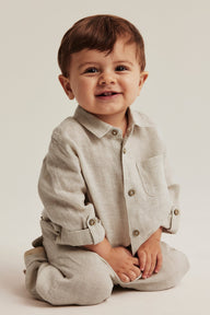 Baby beige linen shirt