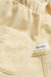 Baby yellow embroidered joggers