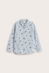 Kids' blue rose shirt