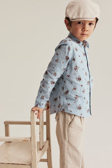 Kids' blue rose shirt