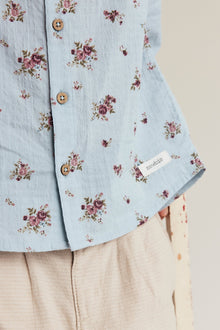 Kids' blue rose shirt