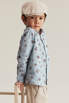 Kids' blue rose shirt