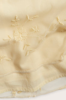 Women's yellow embroidery dress