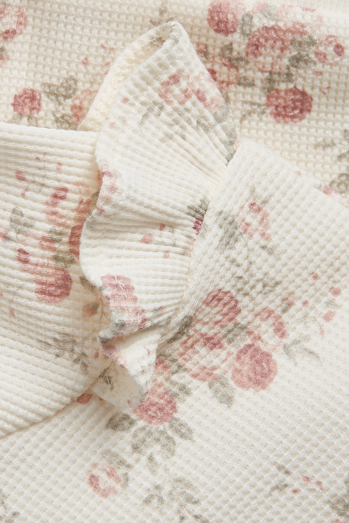 Baby white floral sweatshirt